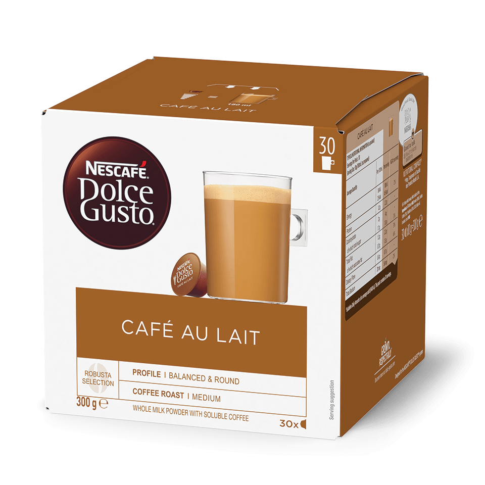 Dolce Gusto Café Au Lait pods Nescafé UK & IE